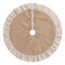 Jingle Jollys 120cm Christmas Tree Skirt Linen Christmas Tree Mat Decor