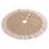 Jingle Jollys 120cm Christmas Tree Skirt Linen Christmas Tree Mat Decor