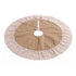 Jingle Jollys 90cm Christmas Tree Skirt Linen Christmas Tree Mat Decor