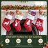 4 Pack Large Velvet Christmas Stockings 46.5cm Red White Fireplace Decor