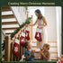 4 Pack Large Velvet Christmas Stockings 46.5cm Red White Fireplace Decor