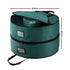 Jingle Jollys Christmas Garland Wreath Storage Bag 2-Tier Ornaments Holder 60cm