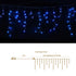Jingle Jollys 32M Christmas Lights Solar Icicle String Lights 960 LED Blue