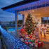 Jingle Jollys 32M Christmas Lights Solar Icicle String Lights 960 LED Blue