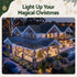 Jingle Jollys 32M Christmas Lights Solar Icicle String Lights 960 LED Cool White
