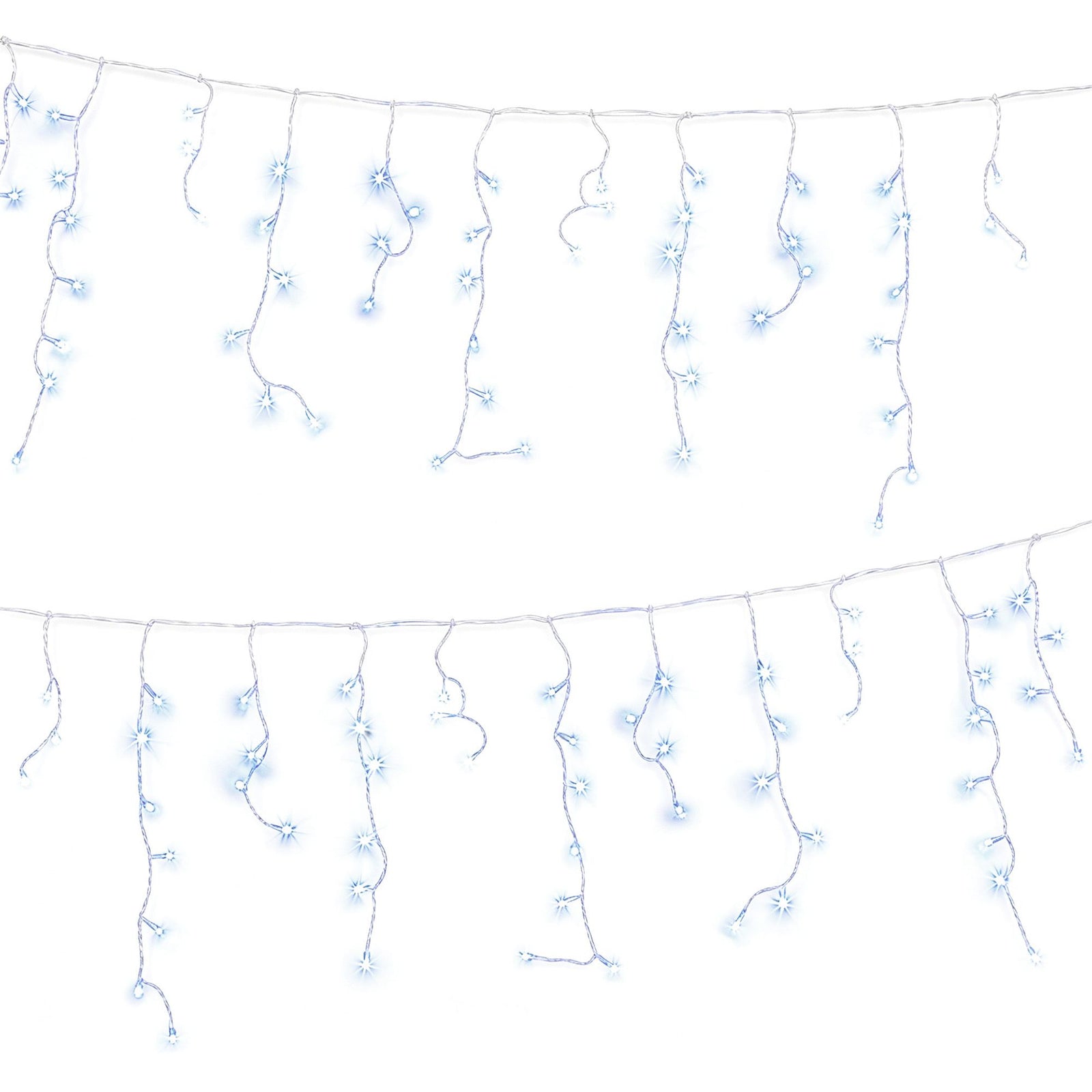 Jingle Jollys 32M Christmas Lights Solar Icicle String Lights 960 LED Cool White