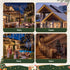 32M Christmas Icicle String Lights 960 LED Warm White 8 Modes Solar Powered