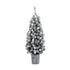 Jingle Jollys Christmas Tree 1.2M Potted Snowy Xmas Tree