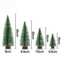 Christmas Table Decoration 4Pcs Mini Tree Set Frosted Party Decor