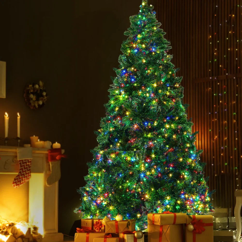 Christmas Tree 2.1m Xmas Tree Decoration 8 Light Mode Multi Colour