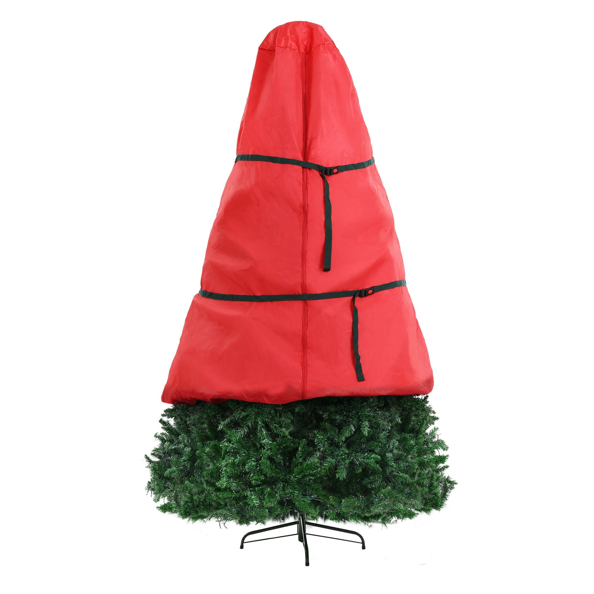 Jingle Jollys 2.4m Pre-Lit Christmas Tree 1488 LED, 8 Light Modes & Storage Bag