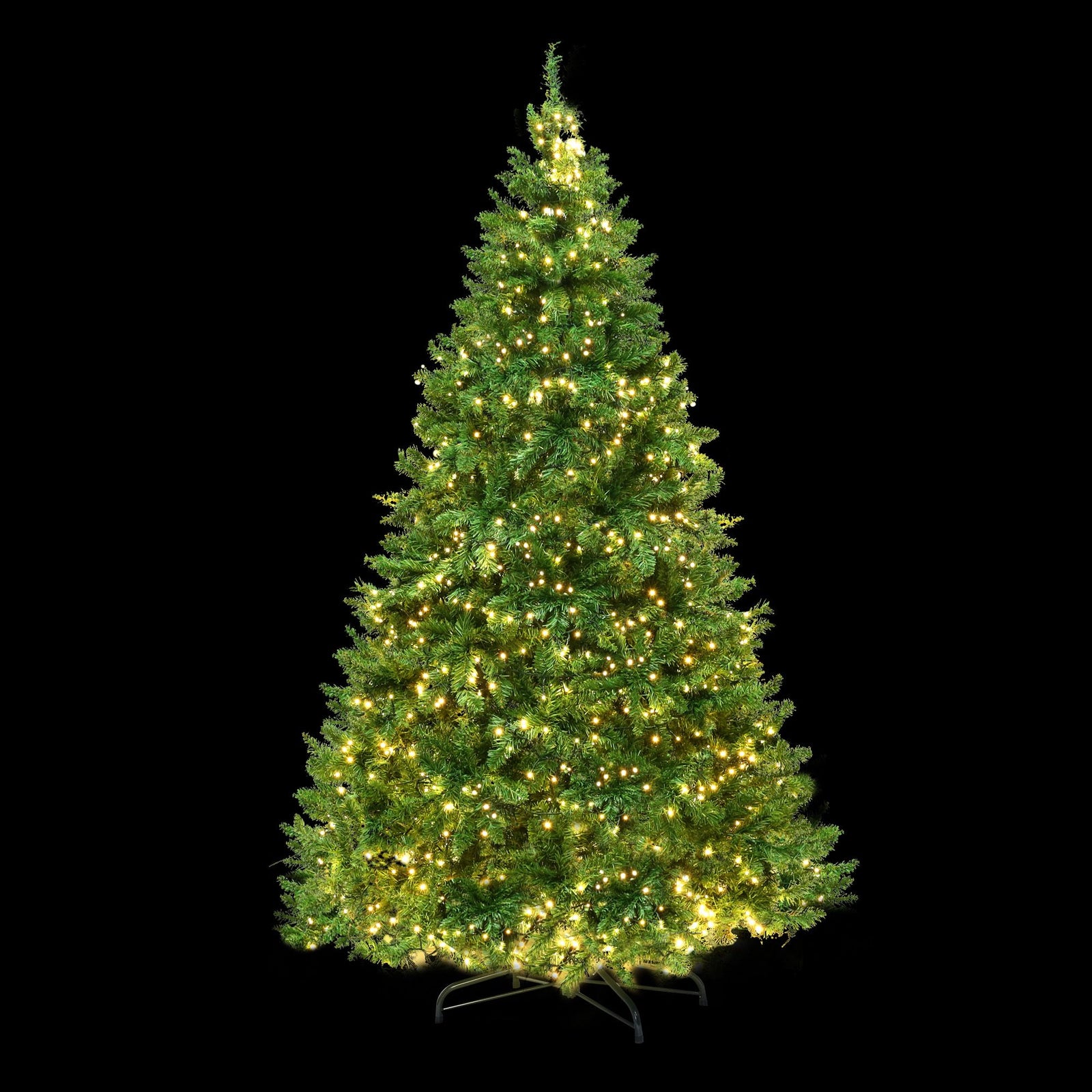 Jingle Jollys Christmas Tree 2.7m Xmas Tree Decorations 1800 LEDs 1831 Tips 8 Light Modes