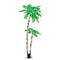 Jingle Jollys 2.1m Pre-Lit LED Christmas Palm Tree 130 Warm LED Party Decor