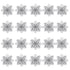 20Pcs Christmas Tree Flower Set Garland Wreath Poinsettia Decorations