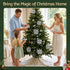 20Pcs Christmas Tree Flower Set Garland Wreath Poinsettia Decorations
