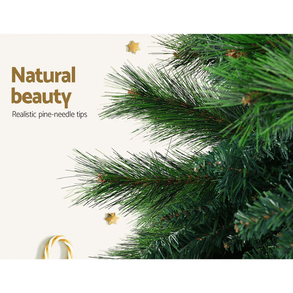 8FT Artificial Christmas Tree Green Pine 240cm PVC Holiday Tree