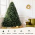 8FT Artificial Christmas Tree Green PVC Fir Tree with Metal Stand