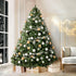 8FT Artificial Christmas Tree Green PVC Fir Tree with Metal Stand