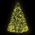 8FT Pre Lit Christmas Tree Warm White LED PVC Holiday Tree