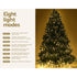 8FT Pre Lit Christmas Tree Warm White LED PVC Holiday Tree