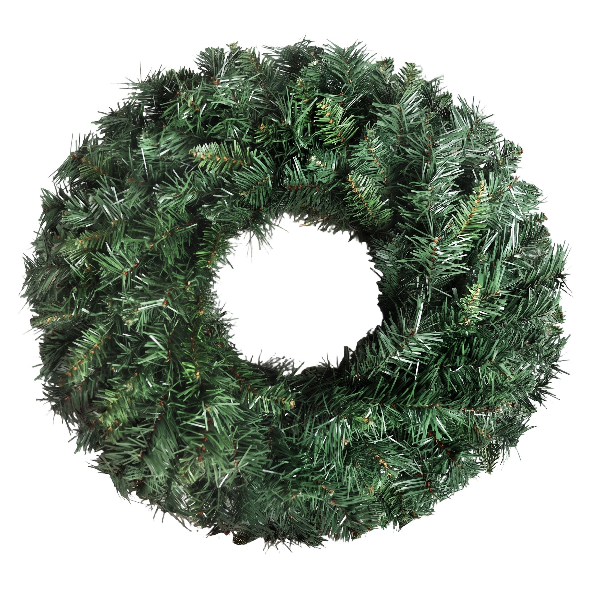Christmas Wreath 60cm Artificial Green Garland Door Decoration 420 Tips Xmas Bush