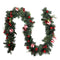 2.7m Christmas Garland with Berries Pinecones Baubles Xmas Party Decor