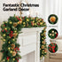 Jingle Jollys 1.8M Christmas Garland Pre-lit LED Pine Cones Berries Xmas Decor