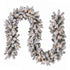 1.8M Christmas Garland 8 Mode LED Snow Frosted Tips Auto Timing