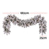 1.8M Christmas Garland 8 Mode LED Snow Frosted Tips Auto Timing