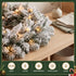 1.8M Christmas Garland 8 Mode LED Snow Frosted Tips Auto Timing