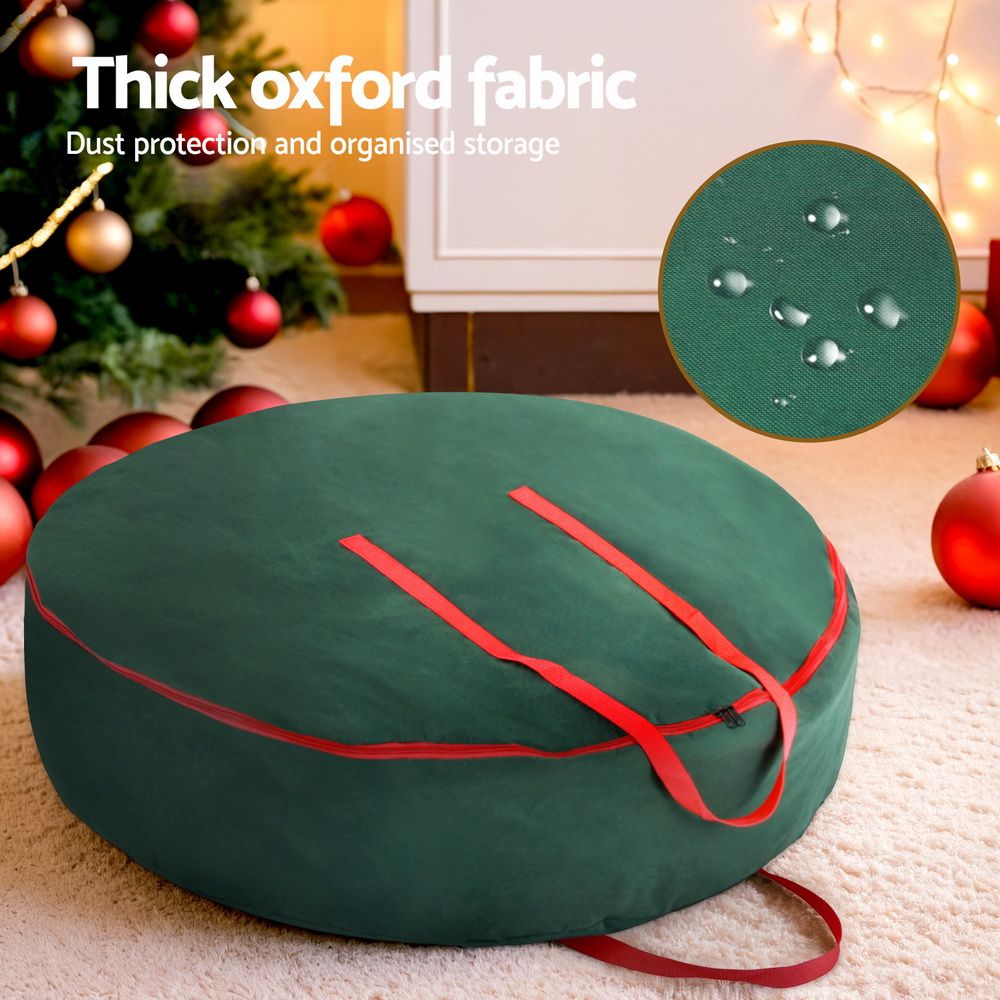 Christmas Garland Wreath Storage Bag Baubles Ornaments Container