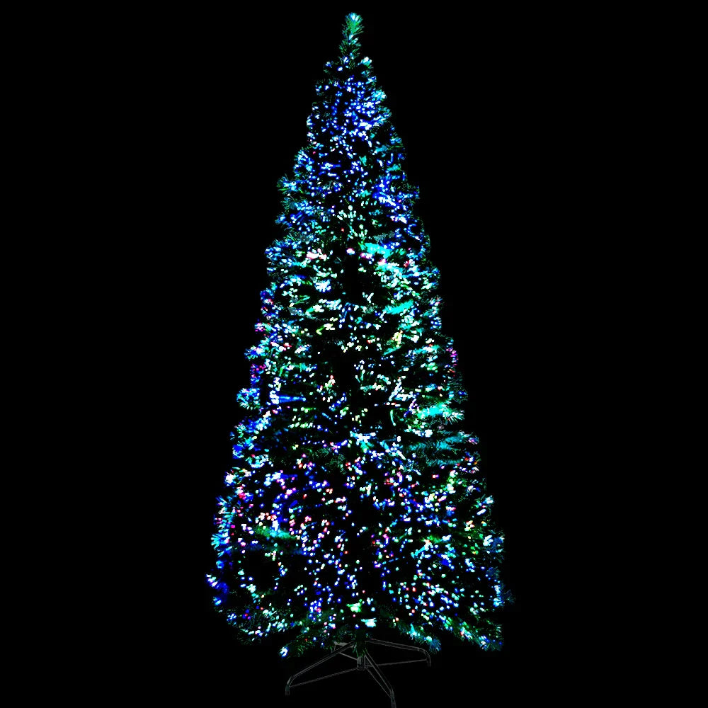 6FT Fibre Optic LED Christmas Tree Multi Colour Pre Lit Tree