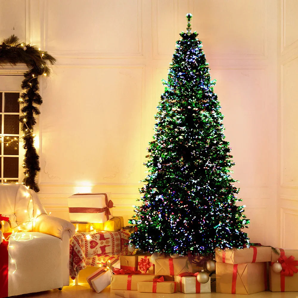 6FT Fibre Optic LED Christmas Tree Multi Colour Pre Lit Tree