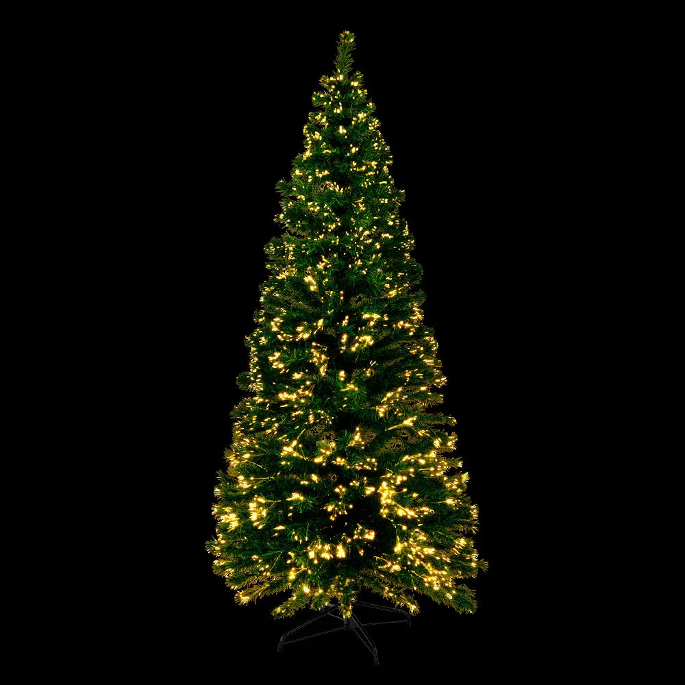 6FT Fibre Optic LED Christmas Tree Warm White Pre Lit Tree