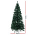 6FT Fibre Optic LED Christmas Tree Warm White Pre Lit Tree