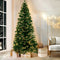 6FT Fibre Optic LED Christmas Tree Warm White Pre Lit Tree