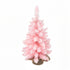 60cm Flocked Pink Tabletop Christmas Tree, Pre-Assembled