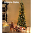 1.8m Pre-Lit Christmas Tree 200 LED Warm Lights Artificial Xmas Tree 6ft