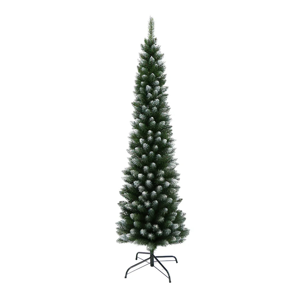 1.8m Snow Flocked Christmas Tree 300 Tips Artificial Xmas Tree 6ft Decor