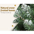 1.8m Snow Flocked Christmas Tree 300 Tips Artificial Xmas Tree 6ft Decor