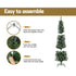 1.8m Snow Flocked Christmas Tree 300 Tips Artificial Xmas Tree 6ft Decor