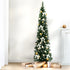 1.8m Snow Flocked Christmas Tree 300 Tips Artificial Xmas Tree 6ft Decor