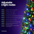 Jingle Jollys 1.8m Pre-Lit Christmas Tree 200 Multi Colour LED 8 Modes Remote