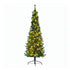 2.4m Pre-Lit Christmas Tree Slim Pencil Corner Tree 280 LED Green