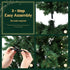 2.4m Pre-Lit Christmas Tree Slim Pencil Corner Tree 280 LED Green