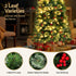 Jingle Jollys Christmas Tree 1.8M LED Xmas Tree Party Decorations Red Barries