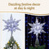 Jingle Jollys 3D Christmas Tree Topper Star LED Decorations Xmas Party Timer