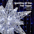 Jingle Jollys 3D Christmas Tree Topper Star LED Decorations Xmas Party Timer