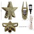 Jingle Jollys Christmas Tree Topper Star Snowflake Projector Party Glitter Gold
