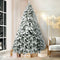7FT Snow Flocked Christmas Tree PVC Artificial Fir Tree 780 Tips